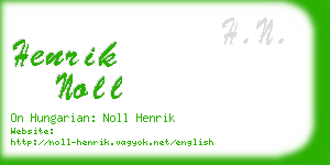 henrik noll business card
